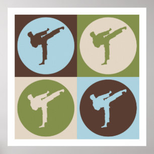 Póster Pop Art Karate