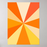 Pop Art moderno dos anos 60, Raios Geométricos Fun