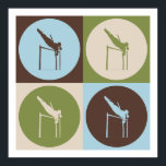 Póster Pop Art Pole Vaulting<br><div class="desc">Pop Art Pole Vaulting. Adquira este design divertido com seu passatempo,  ocupação ou obsessão em t-shirts,  adesivos e muito mais. Eles também fazem presentes de excelente!</div>