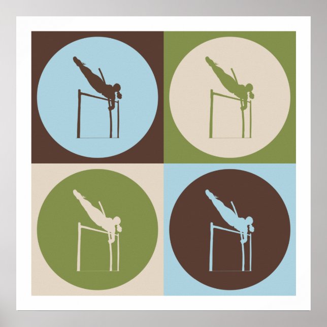 Póster Pop Art Pole Vaulting (Frente)