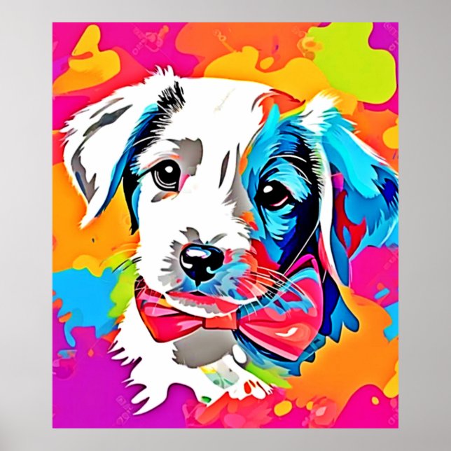 Poster Pop Art Puppy (Frente)