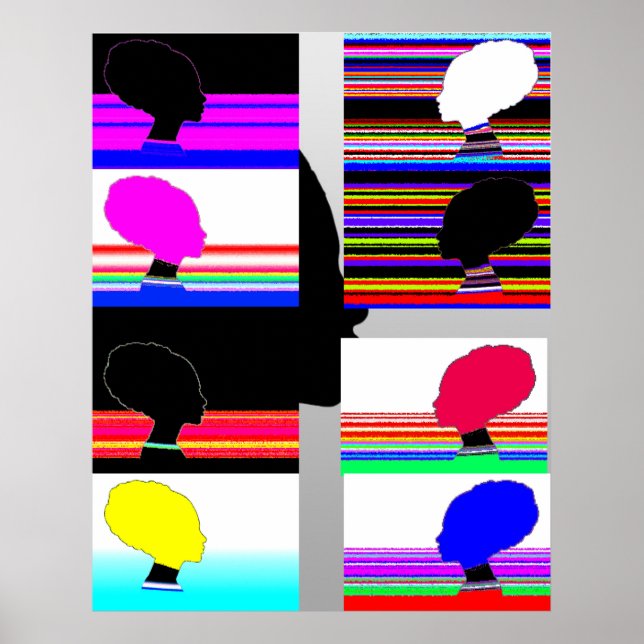 Poster Pop Art Silhouettes (Frente)