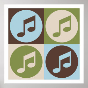 Póster Pop Art Singing