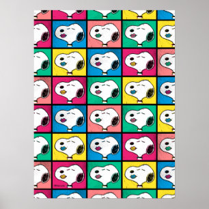 Poster Pop Art Snoopy Lábios   Padrão para Você