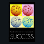 Poster Pop Art Success Motivational Basball Trendation<br><div class="desc">Esporte Pensado Digitalmente em Arte Editada - Impressão de Poster de basquete - Trabalho de arte de Estilo de BD Digital - Pop de Arte Universitária - Imagens de Computador - A única maneira de fazer o trabalho de excelente é amar o que você faz.</div>