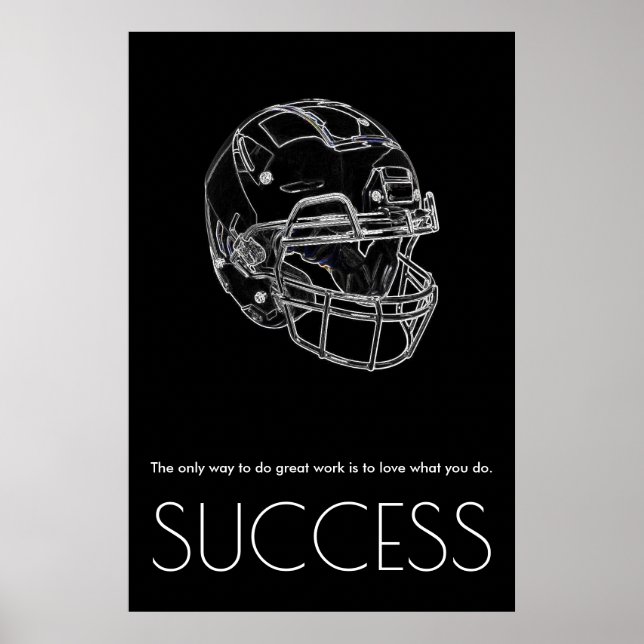 Poster Pop Art Success Motivational Football Trendation (Frente)