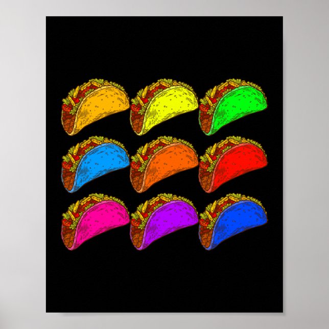 Poster Pop Art Taco (Frente)