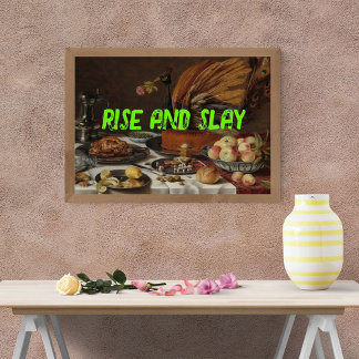 Póster Pop Art Trendy Rise and Slay Engraçado Poster