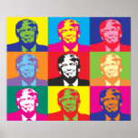 Poster Pop Art Trump<br><div class="desc">Pop Art Trump Suas paredes são um reflexo de sua personalidade, então deixe-os falar com suas citações favoritas, arte ou designs impressas em nossos posters personalizados! Escolha entre até 5 tipos de papel exclusivos e de alta qualidade para atender às suas necessidades criativas ou comerciais. Todas são opções de excelente...</div>