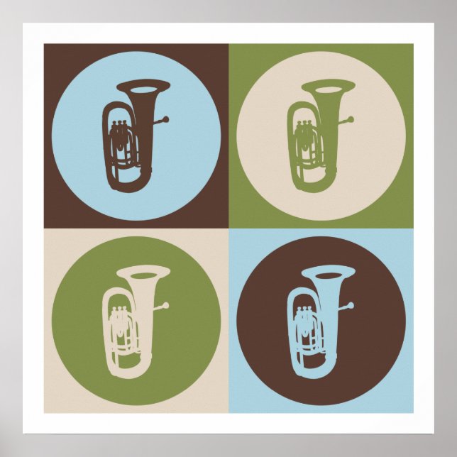 Póster Pop Art Tuba (Frente)