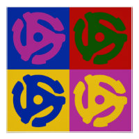 Pop Art Vinil Record 45 RPM Audiophile