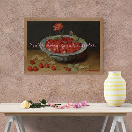 Póster Pop Art Você está fazendo o Docinho Excelente Berr