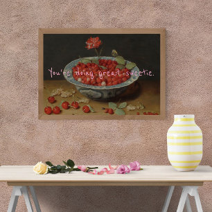 Póster Pop Art Você está fazendo o Docinho Excelente Berr