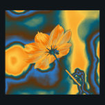 Póster Pop Art Yellow Cosmos Flower<br><div class="desc">Pop Art Belo Amarelo Cosmo Flor</div>