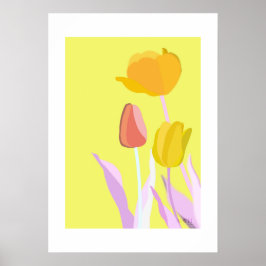 Poster POP Botanical Art - Tulip