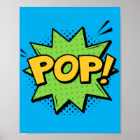 Pop! Burst Comic de Pop de Arte Vibrante