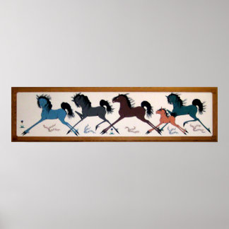 Póster Pop Chalee Horse Mural