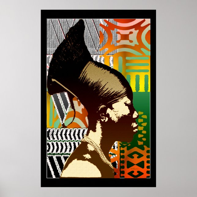 Poster Pop de Art Africano (Frente)