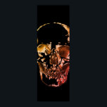 Poster Pop de Arte do Crânio<br><div class="desc">Esqueleto de Arte Fantasia - Tons Azuis e Roxos Pesados de Metal Punk Rock College Pop</div>