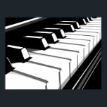 Póster Pop de Arte do Teclado Piano<br><div class="desc">Pop de Arte do Teclado Piano</div>