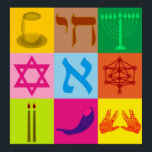 Póster Pop de arte judaica<br><div class="desc">Super Mix Pop Art</div>