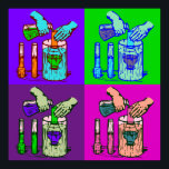 Poster Pop de Arte por Substituição de Química<br><div class="desc">À medida que o nosso conhecimento se constrói sobre o universo, descobrimos que nada é impossível. Na String Theory, o humor e o conhecimento são abundantes em nossa diversa seleção de roupa e lembre-se de que 99% dos itens oferecidos em minha galeria podem ser personalizados para seu gosto!</div>