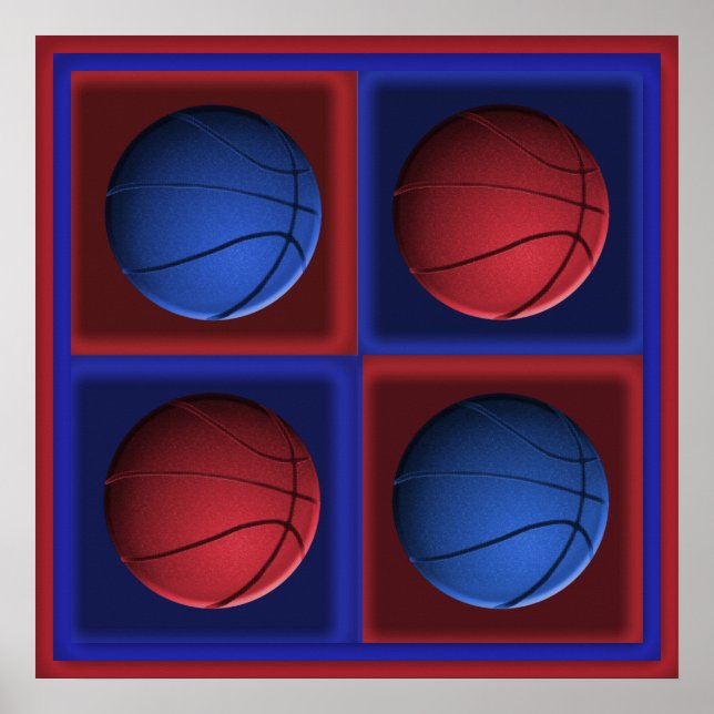 Poster Pop de basquetebol (Frente)