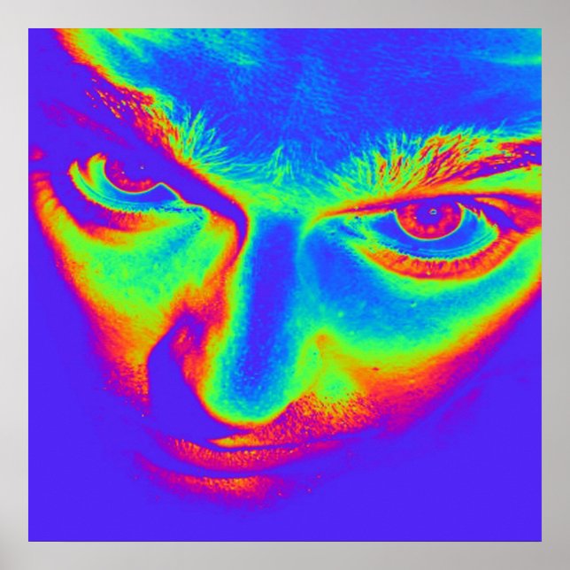 Poster Pop de Olhos Loucos (Frente)
