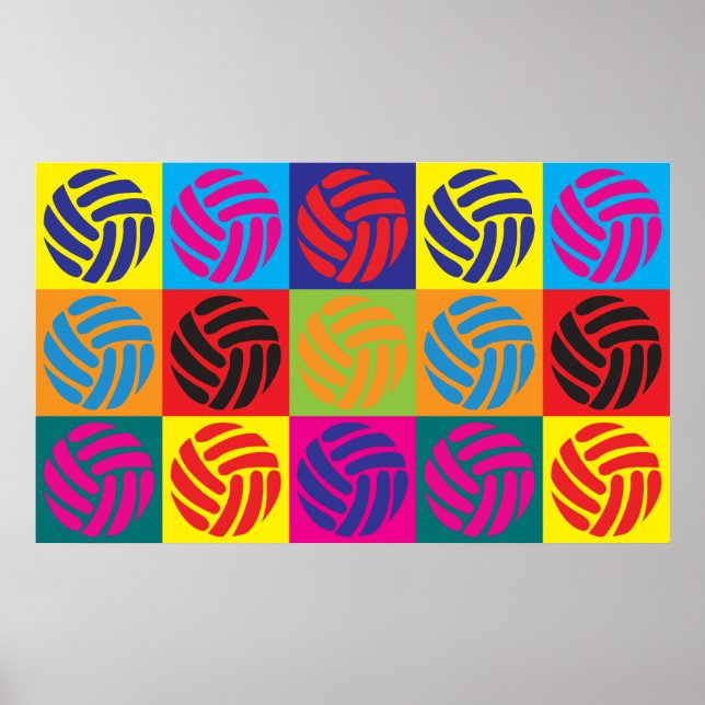 Poster Pop de Voleibol (Frente)
