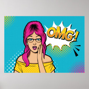Poster Pop feminino