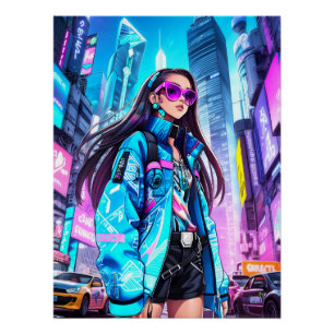 Póster Pop Futurística - Estrela 0002