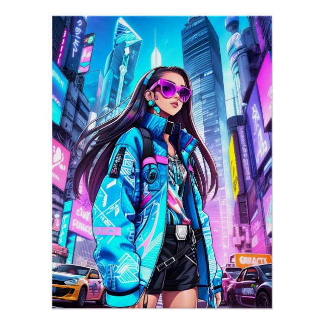 Póster Pop Futurística - Estrela 0002 (Frente)