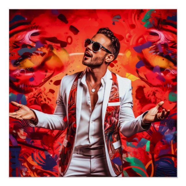 Póster Pop latino (Frente)