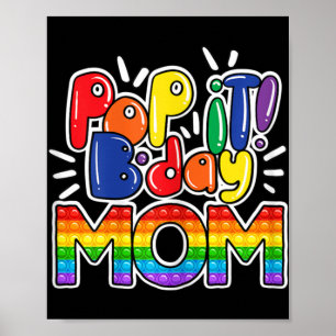 Poster Pop Mãe Da Rapariga De Aniversário Ou Do Brinquedo