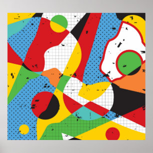 Poster Pop, Minimalismo vibrante.