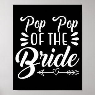 Poster Pop Pop da da Família Noiva Festa de casamento S