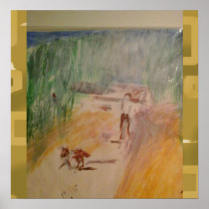 Poster Popcorn Anime Abstrato