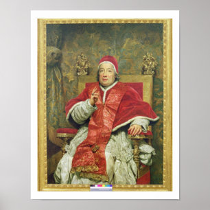 Poster Pope Clement XIII (1693-1769) (oil on canvas)