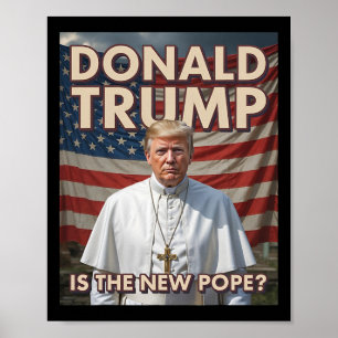 Poster Pope Engraçado E Presidente Donald Trump5