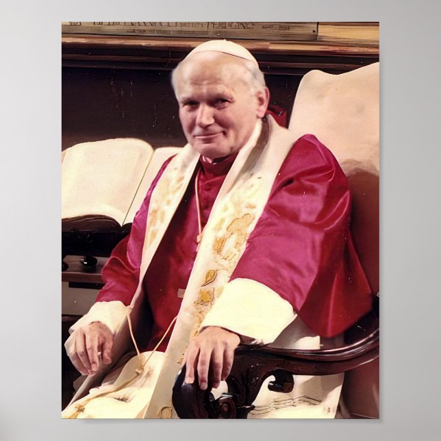 Poster Pope John Paul II Portrait (Frente)