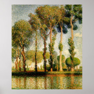 Poster Poplars no rio Epte