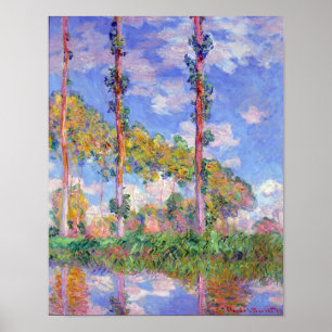 Poster Poplars no Sol, Monet