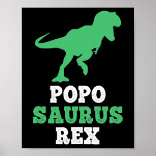 Poster Popo-saurus Rex Dino Dinossauro Engraçado Poposaur