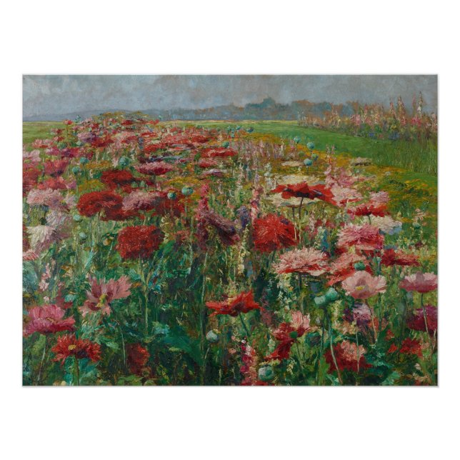Póster Poppies Blooming - Olga Wisinger Florian (Frente)
