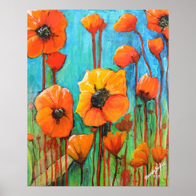 Poster Poppies no Verão (Frente)
