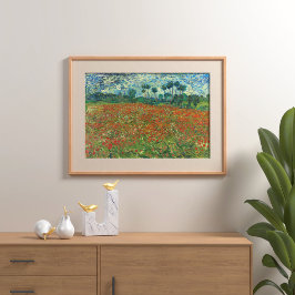 Poster Poppy Field por Vincent Van Gogh