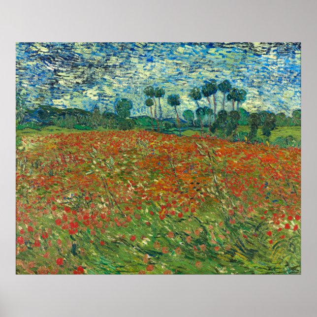 Poster Poppy field Vincent Gogh (Frente)