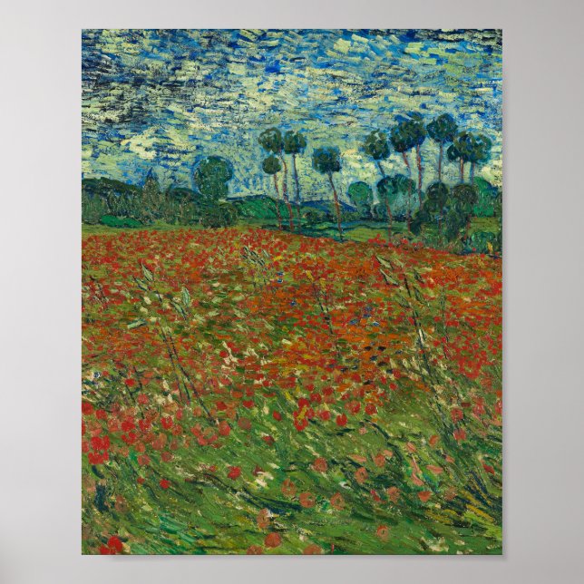 Poster Poppy Field - Vincent van Gogh (Frente)