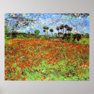 Poster Poppy Fields por Vincent van Gogh