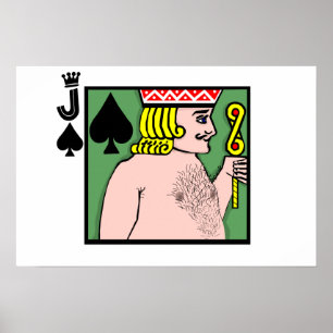 Poster Póquer de tira Jack das pás